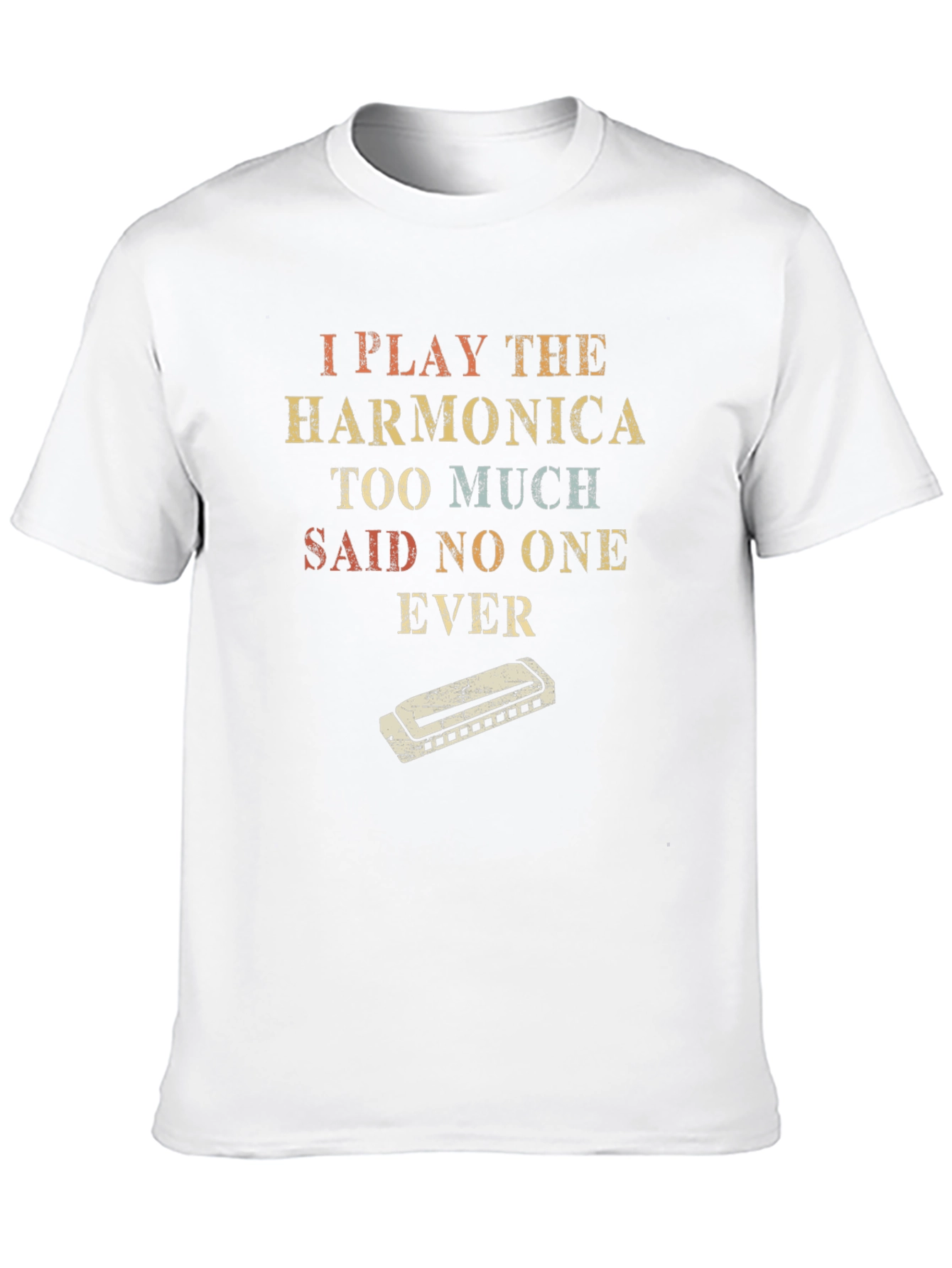Harmonica Player T-Shirt - Funny Music Tee