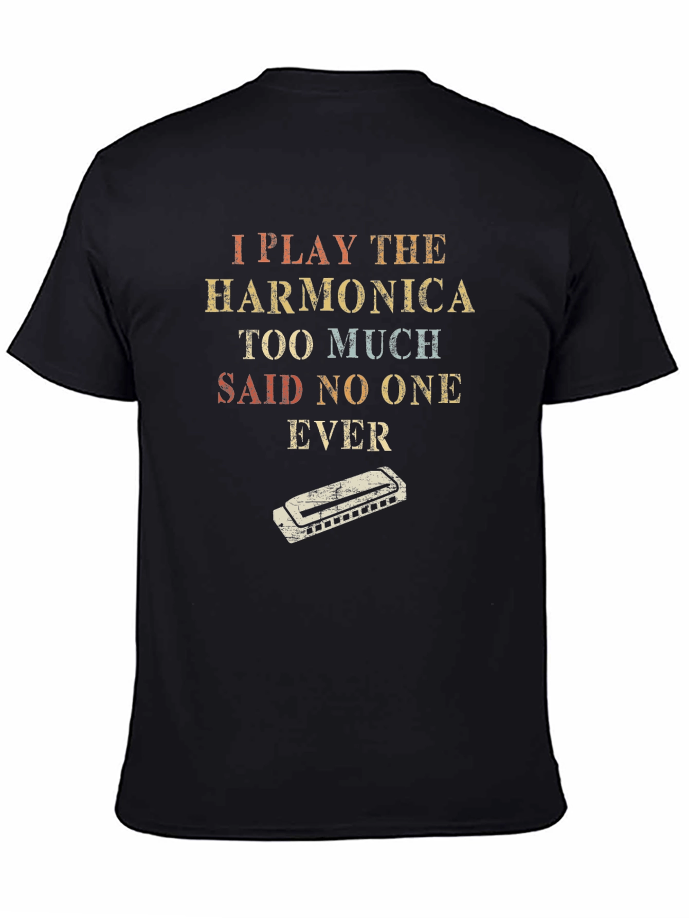Harmonica Player T-Shirt - Funny Music Tee