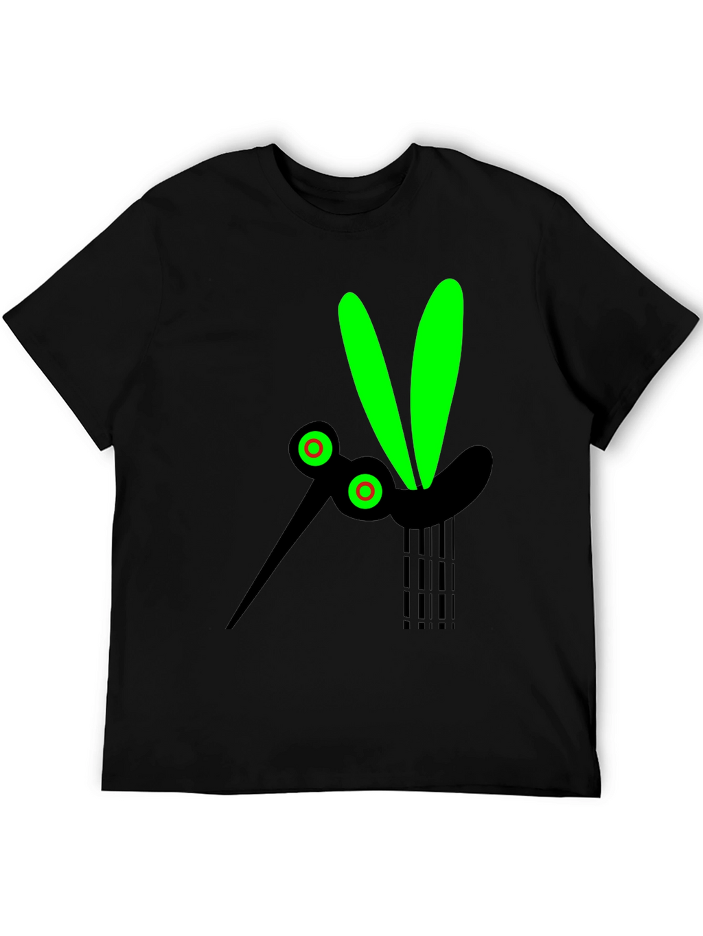 Black T-Shirt with Mosquito Graphic