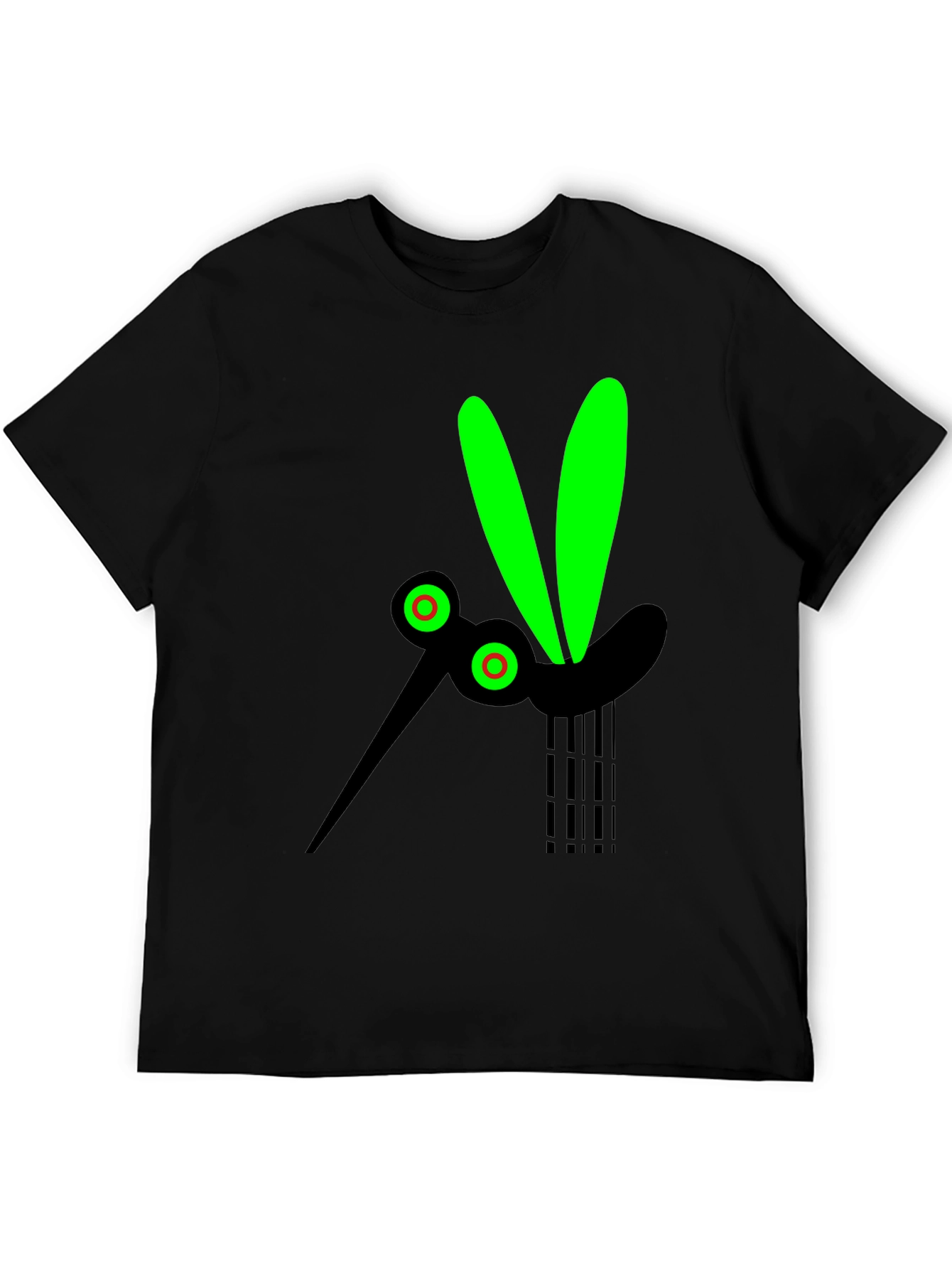 Black T-Shirt with Mosquito Graphic