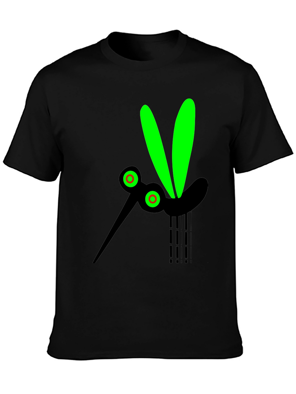 Black T-Shirt with Mosquito Graphic