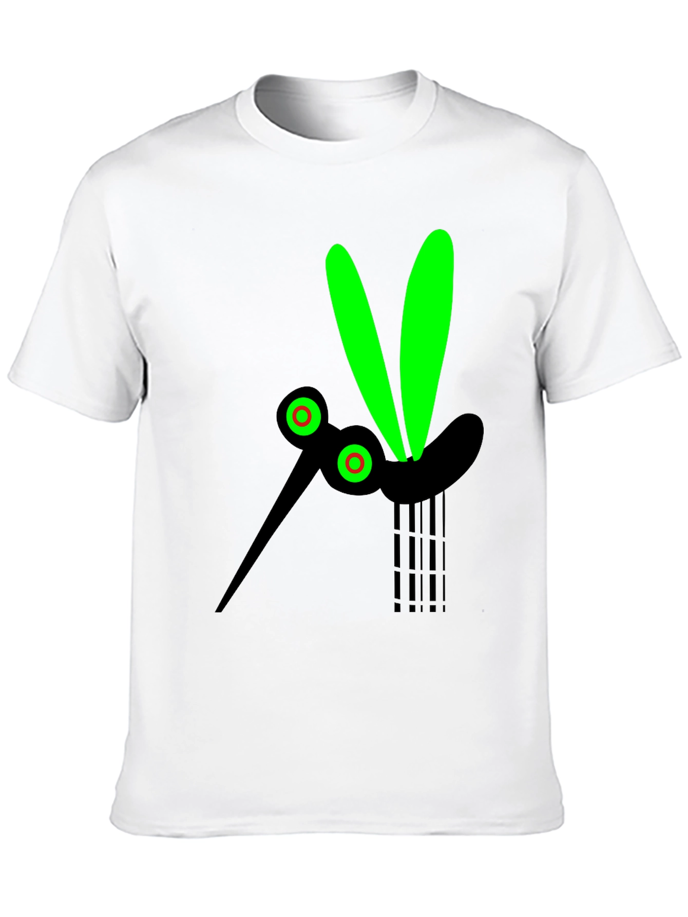 Black T-Shirt with Mosquito Graphic