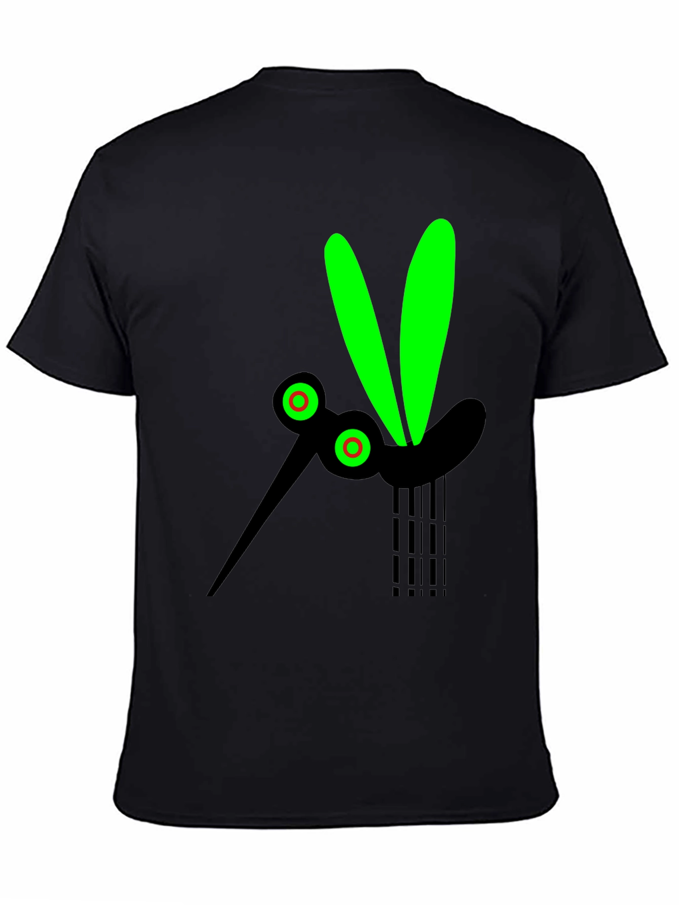 Black T-Shirt with Mosquito Graphic