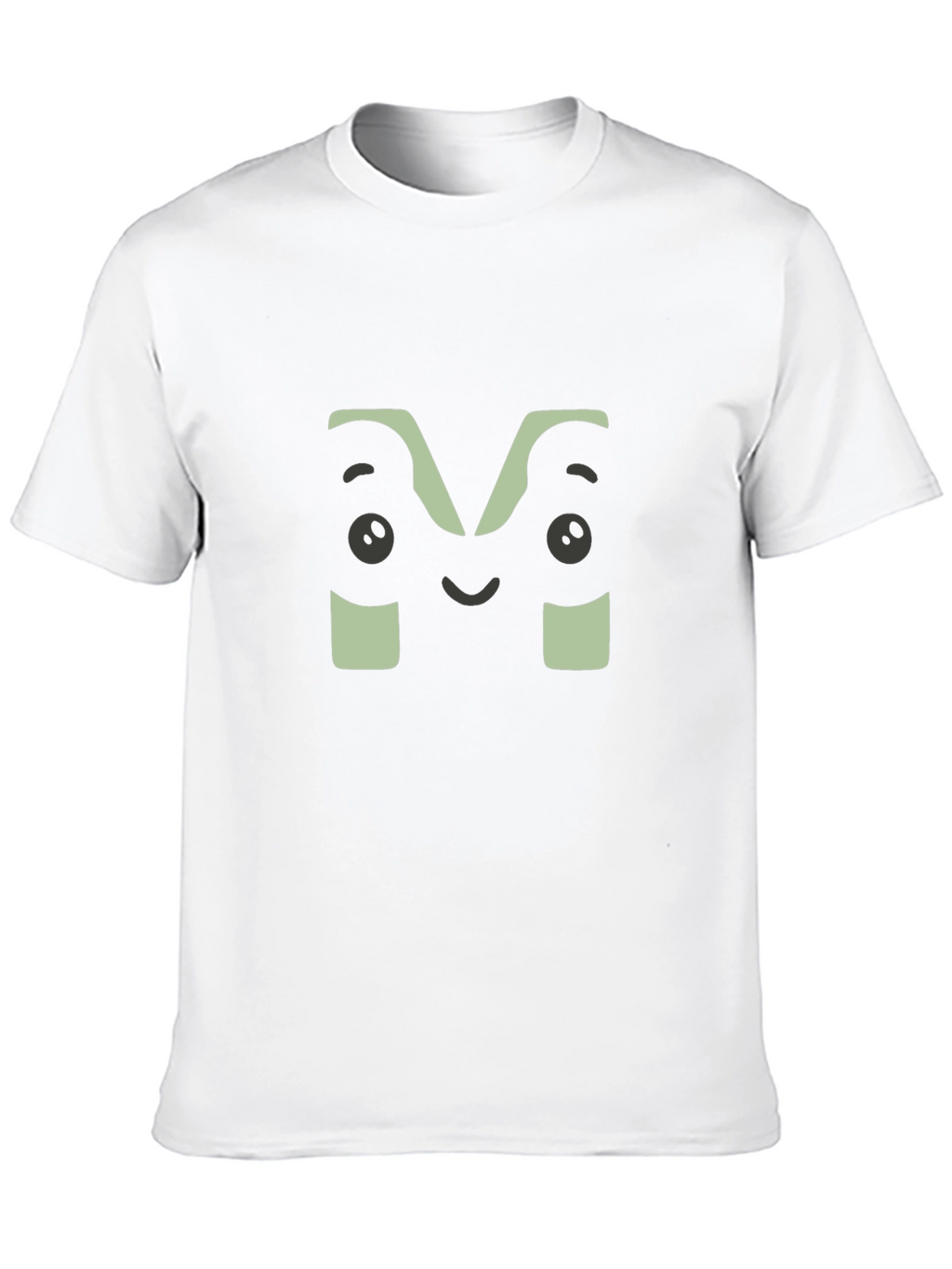 Fun M Face Graphic Black T-Shirt