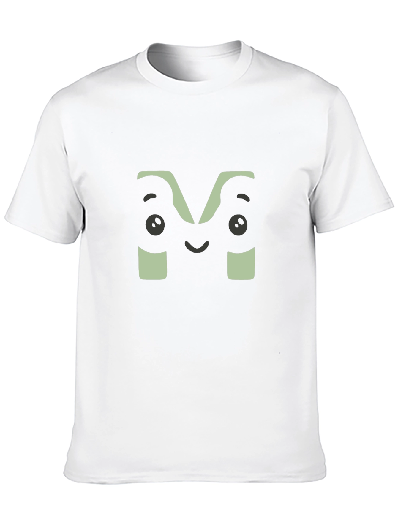 Fun M Face Graphic Black T-Shirt
