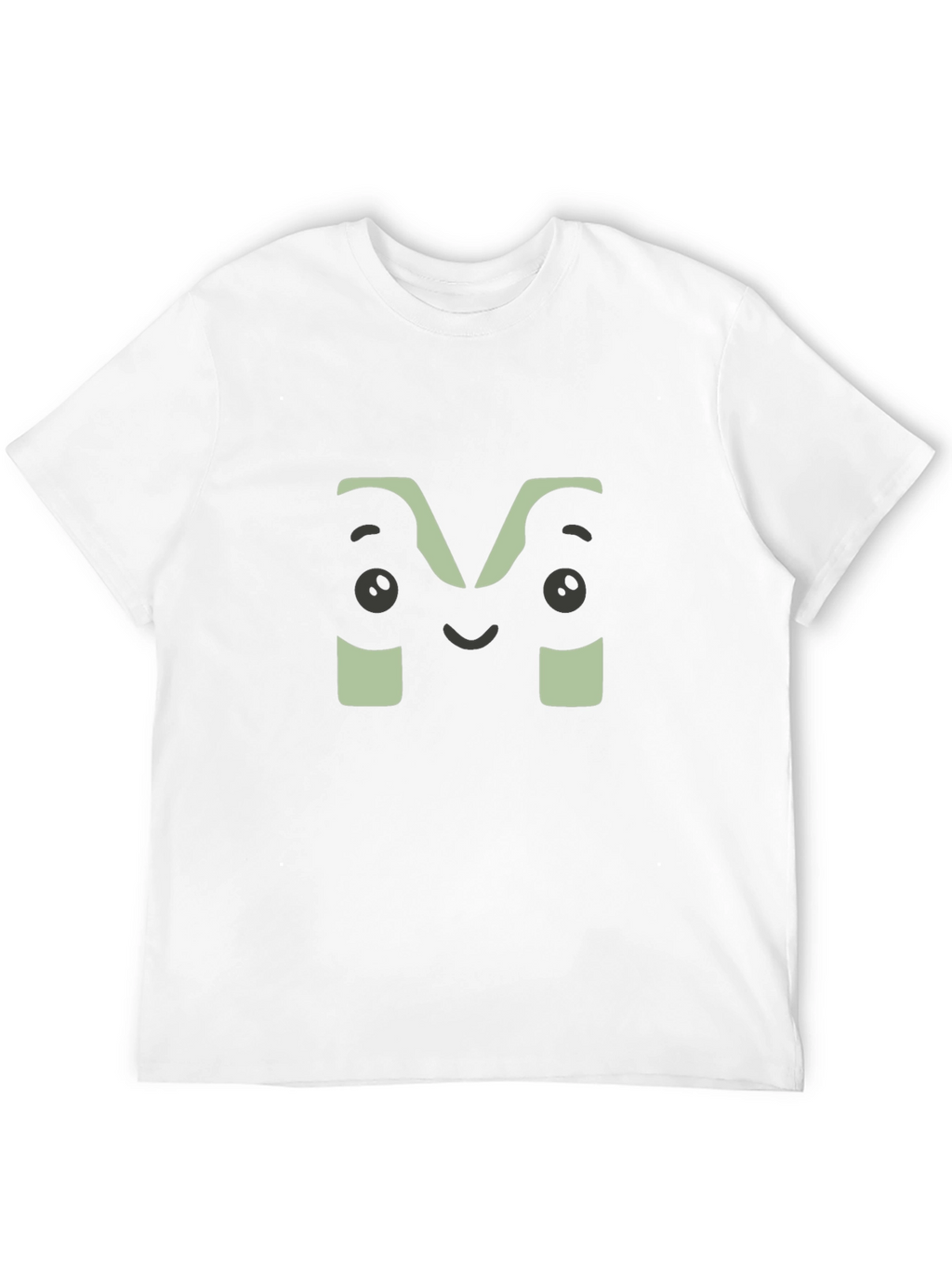 Fun M Face Graphic Black T-Shirt