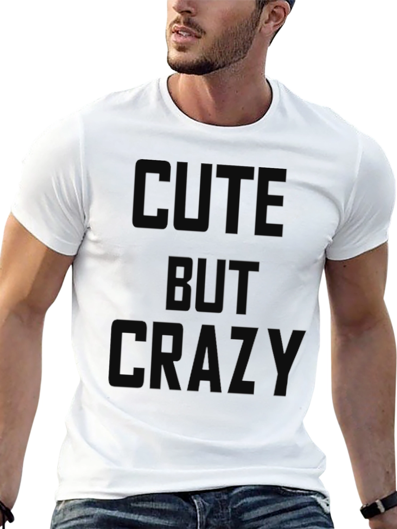 Cute But Crazy Black Graphic Tee
