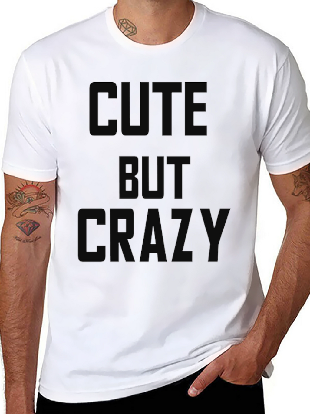 Cute But Crazy Black Graphic Tee