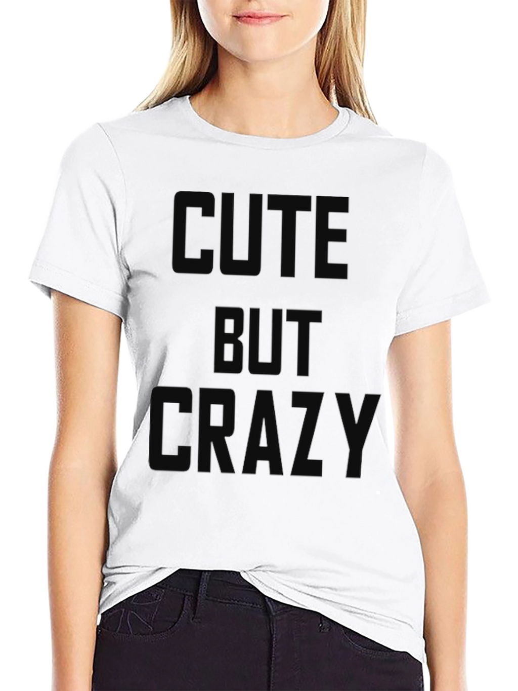 Cute But Crazy Black Graphic Tee