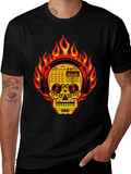 DJ Skull T-Shirt - Fire and Music