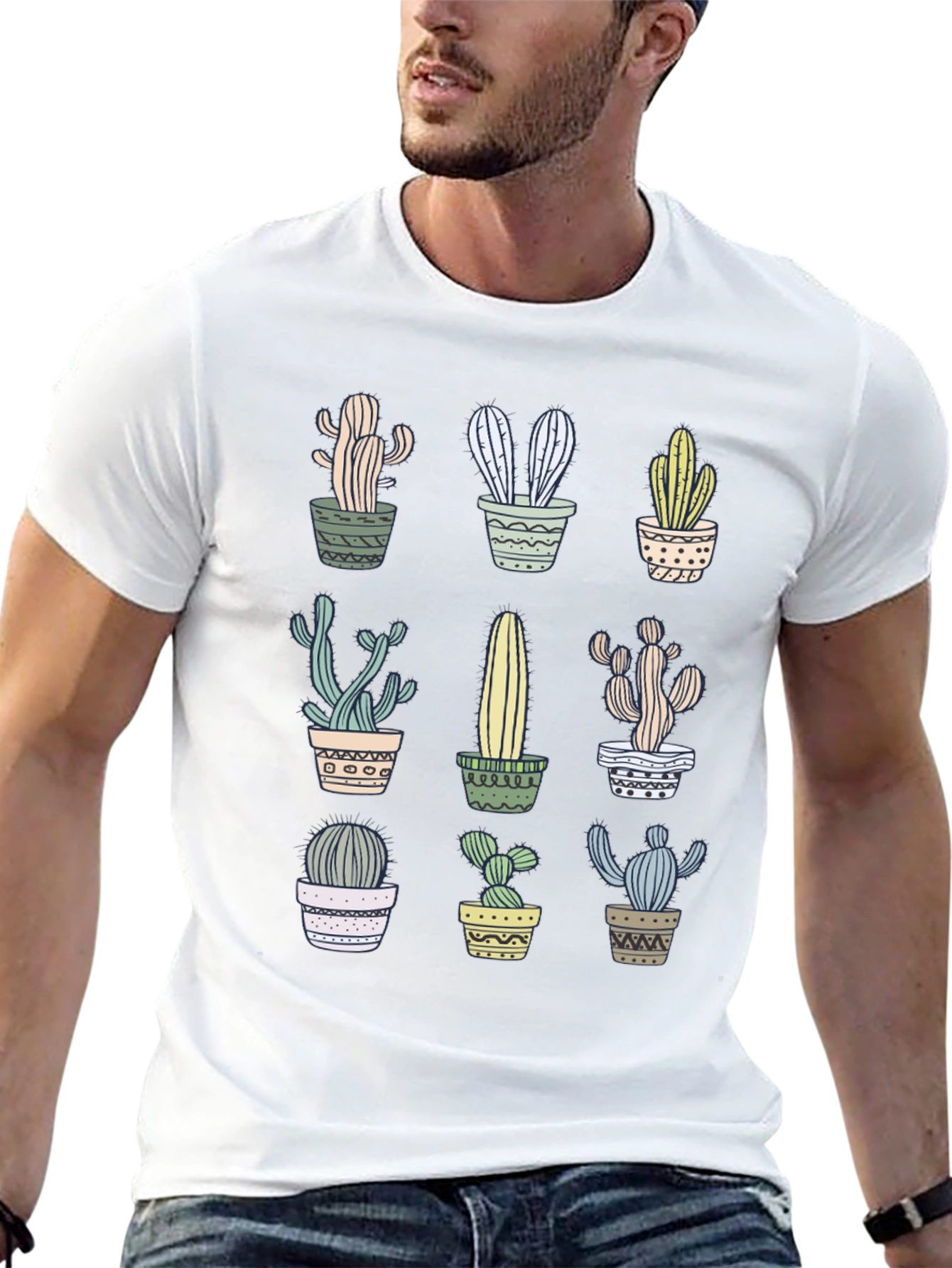 Cactus Print T-Shirt