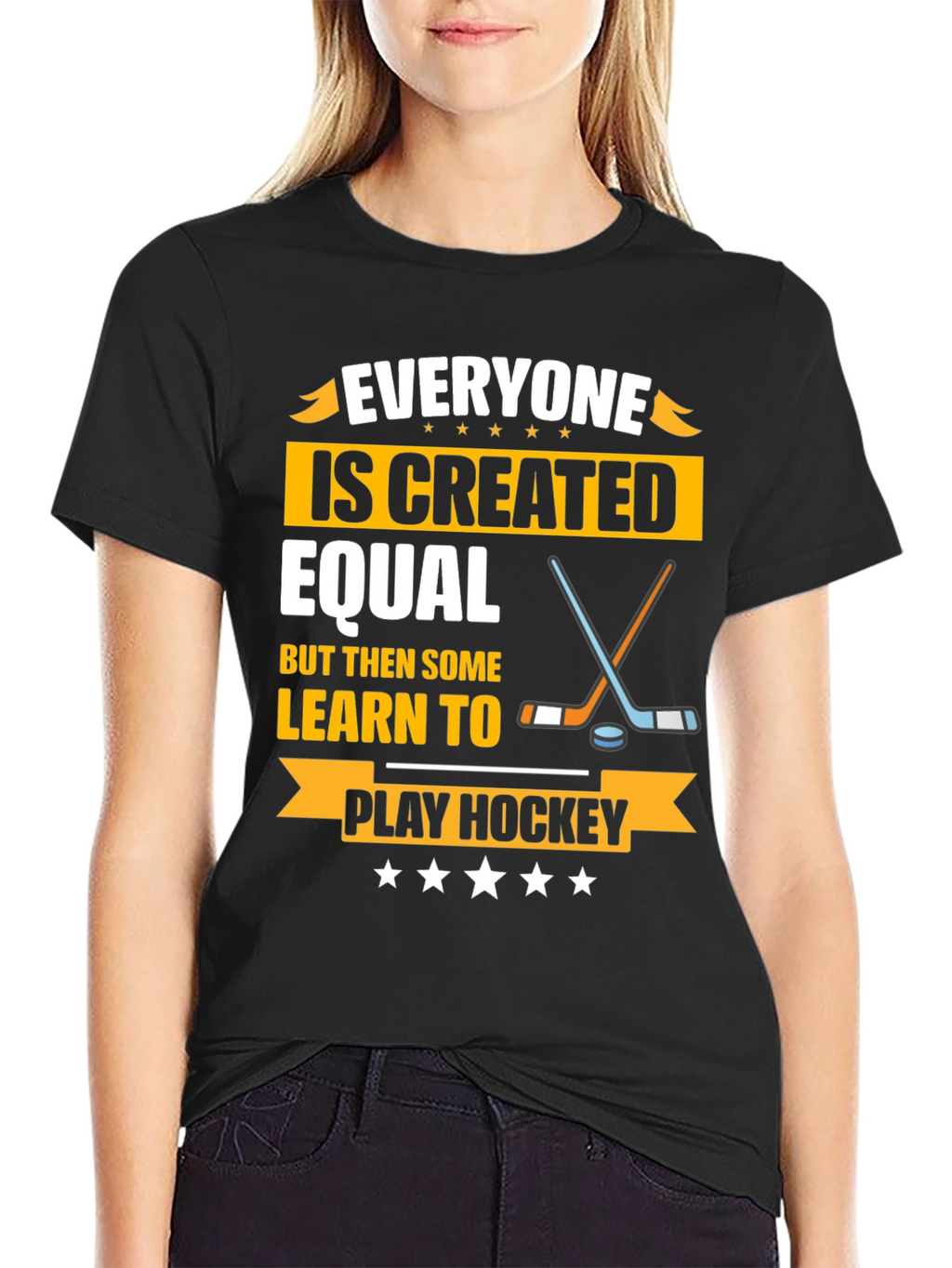 Everyone Is Created Equal Hockey T-Shirt