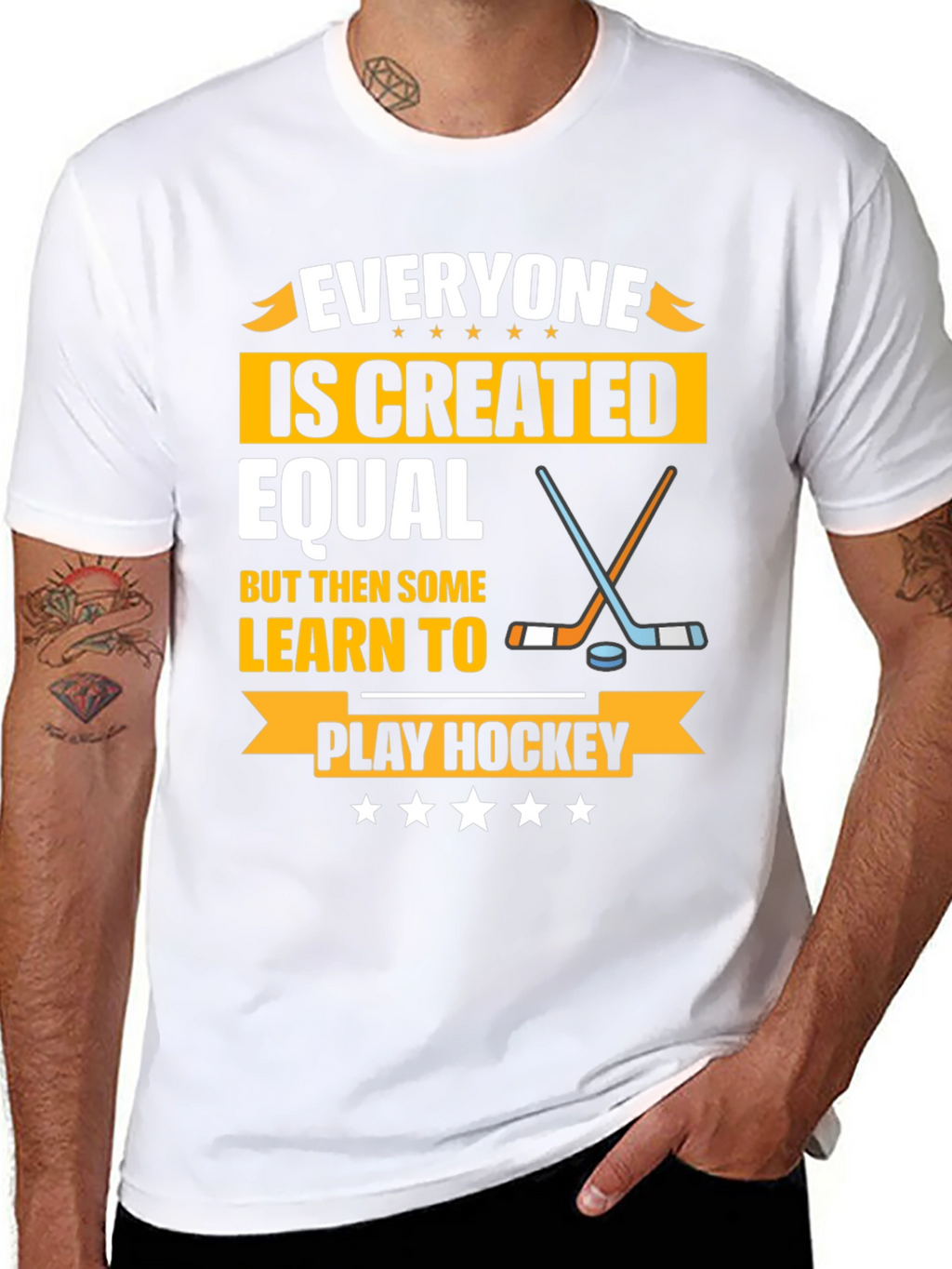 Everyone Is Created Equal Hockey T-Shirt