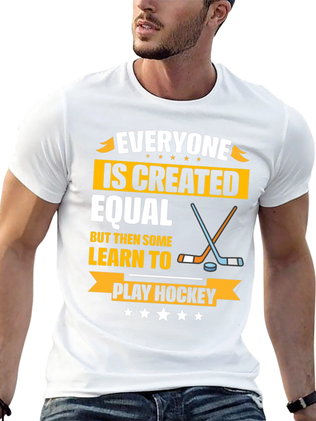 Everyone Is Created Equal Hockey T-Shirt