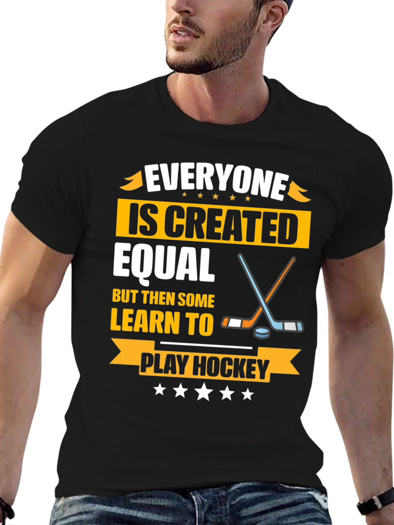 Everyone Is Created Equal Hockey T-Shirt