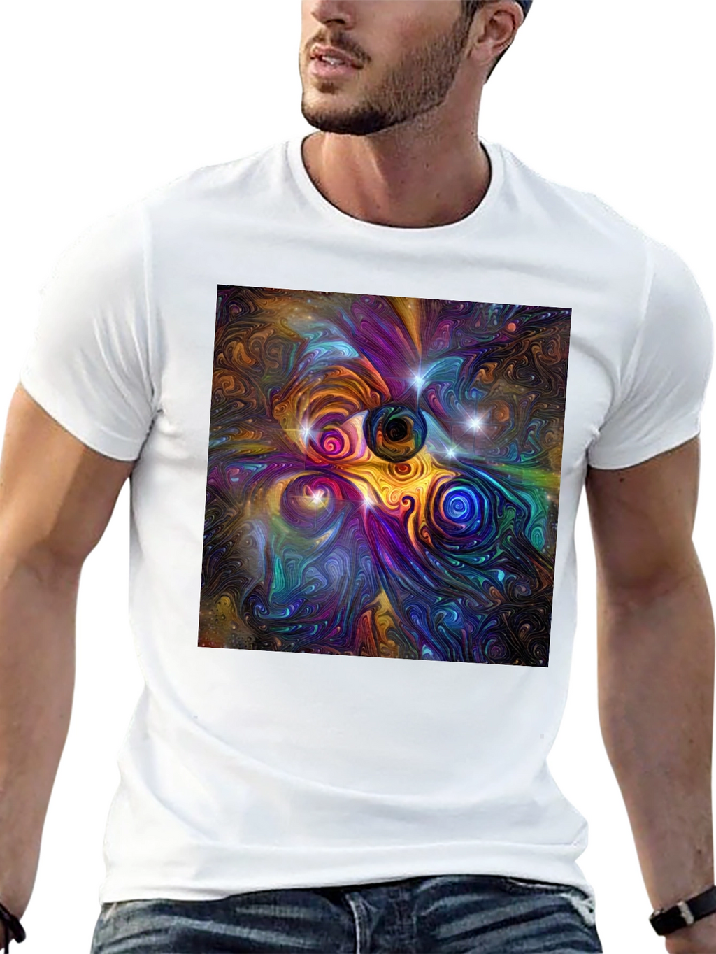 Abstract Universe Graphic T-Shirt