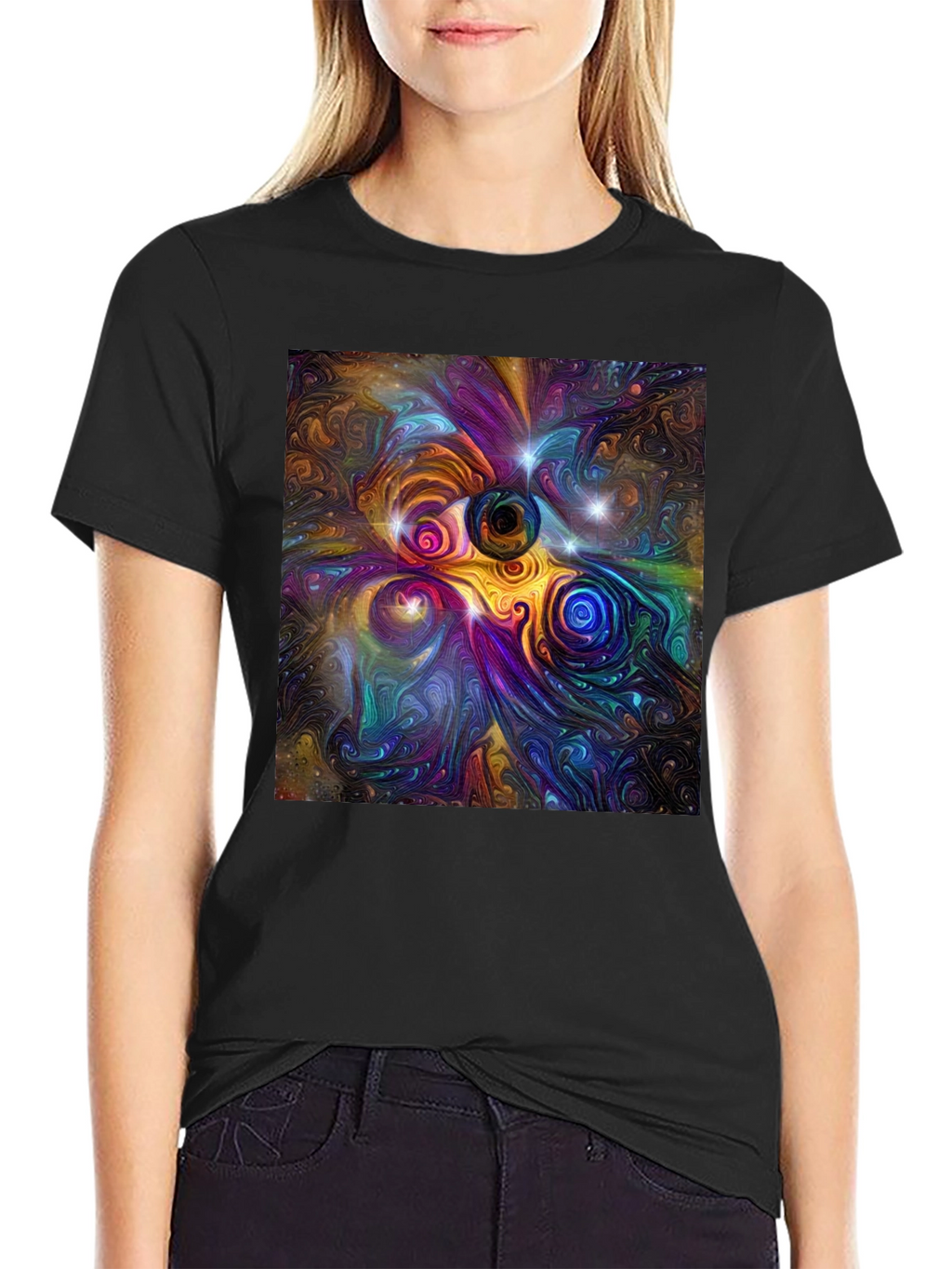 Abstract Universe Graphic T-Shirt