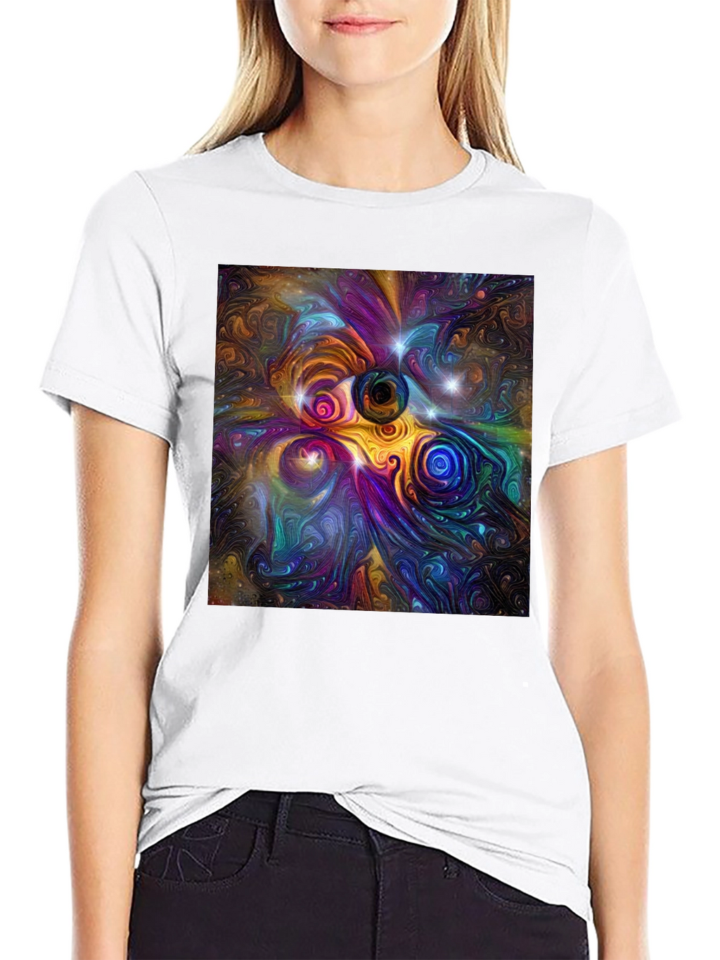 Abstract Universe Graphic T-Shirt