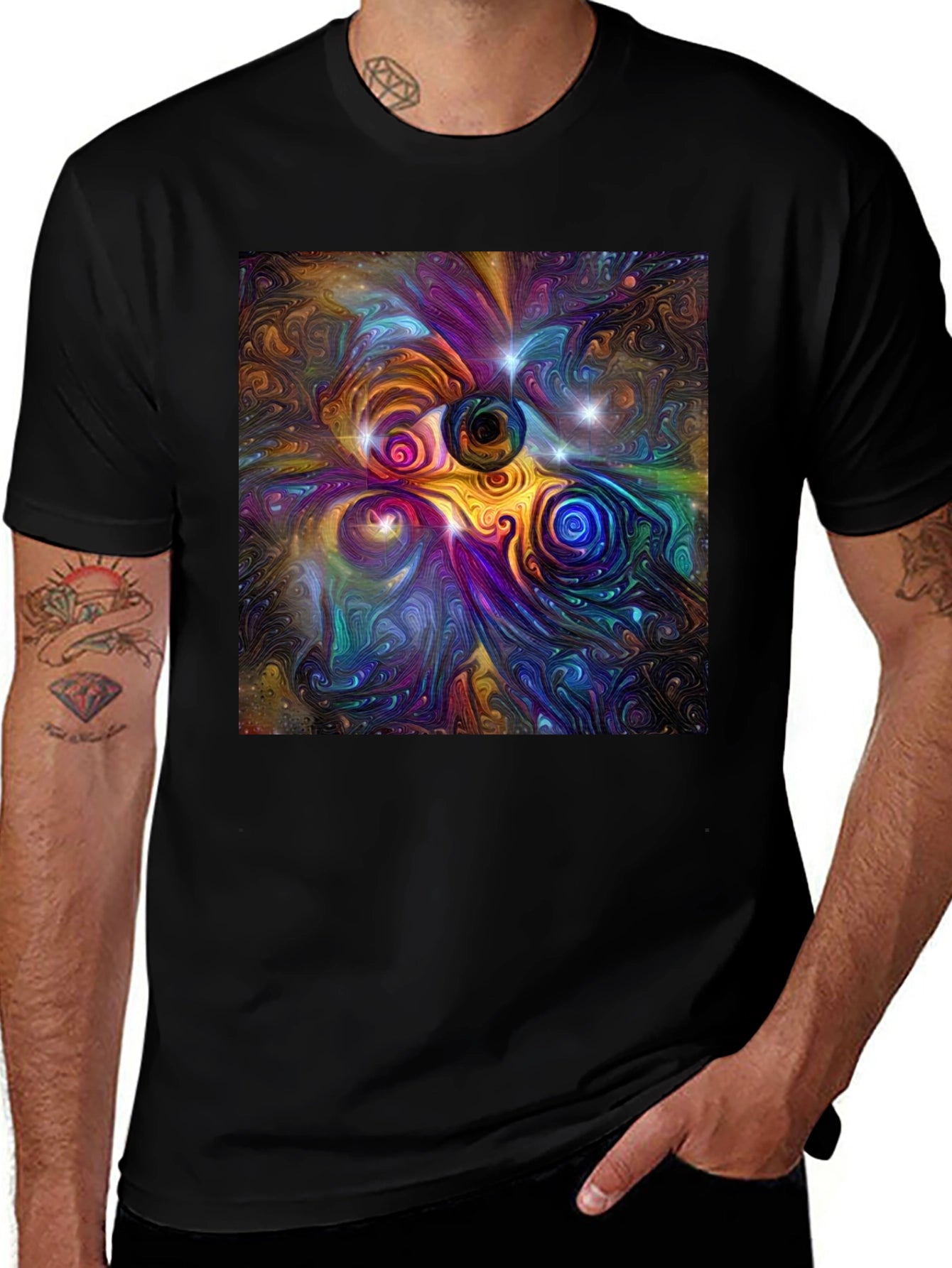 Abstract Universe Graphic T-Shirt