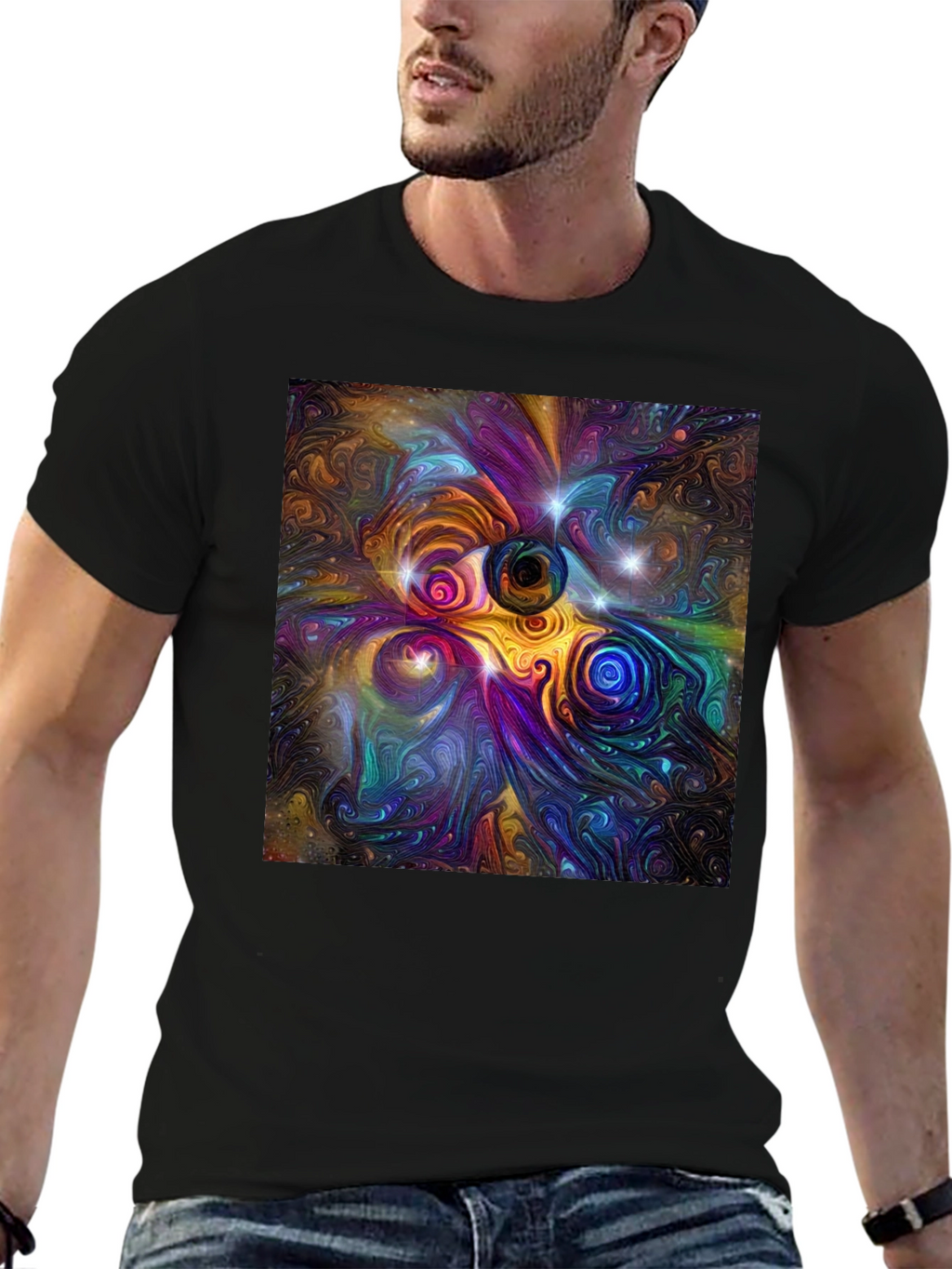 Abstract Universe Graphic T-Shirt