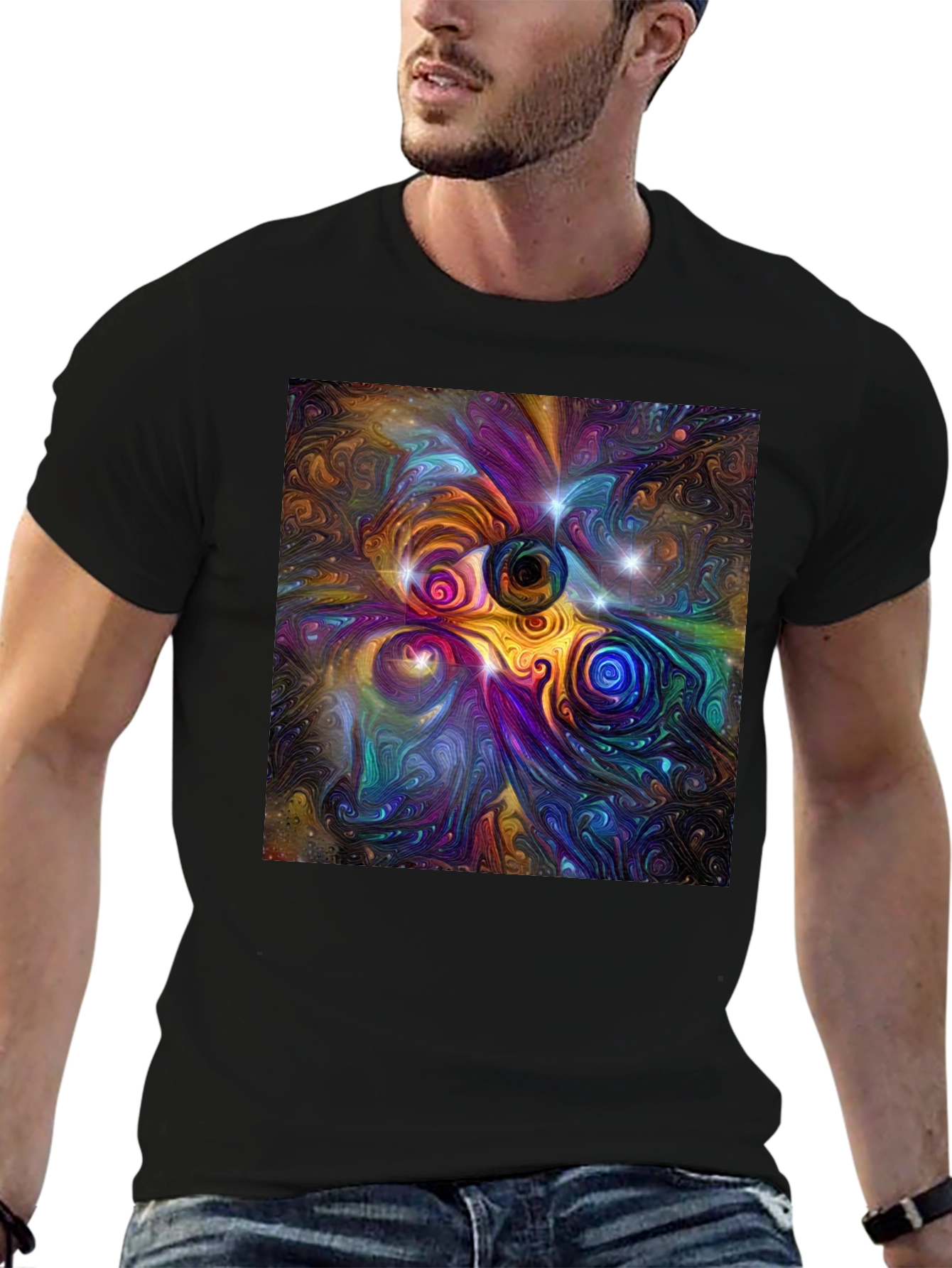 Abstract Universe Graphic T-Shirt
