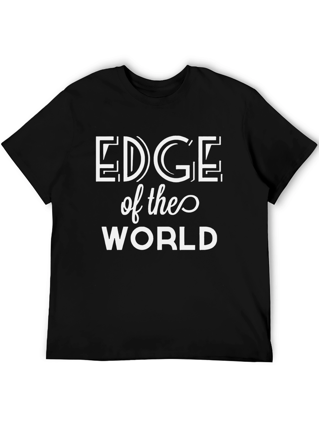 Edge of the World Black T-Shirt