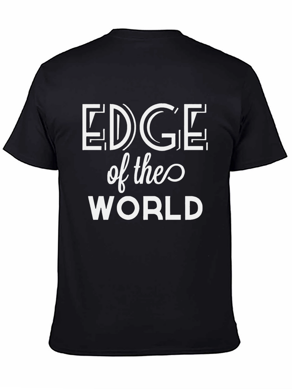 Edge of the World Black T-Shirt