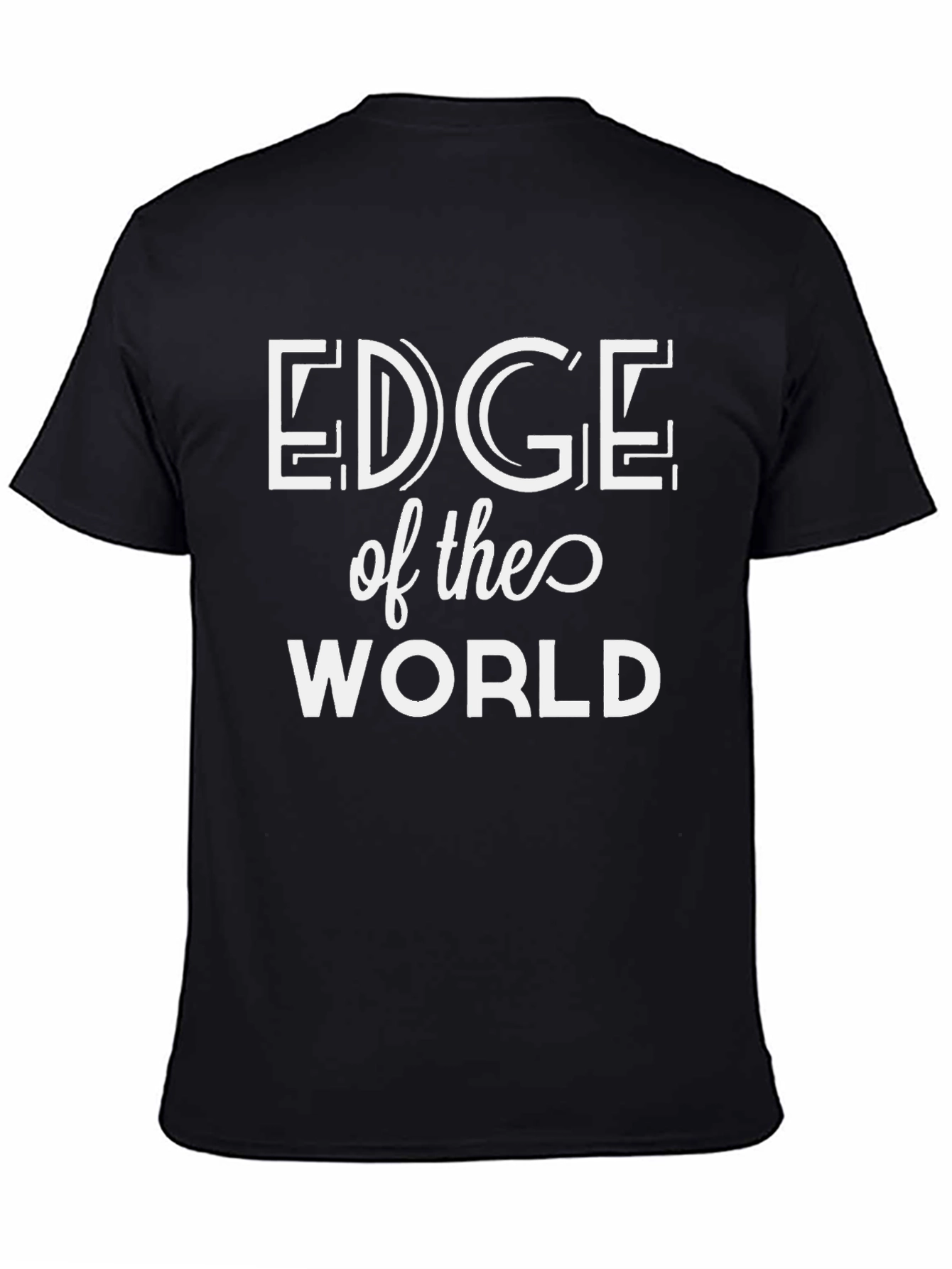 Edge of the World Black T-Shirt