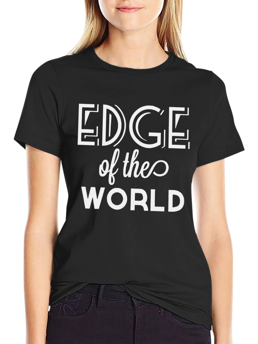 Edge of the World Black T-Shirt