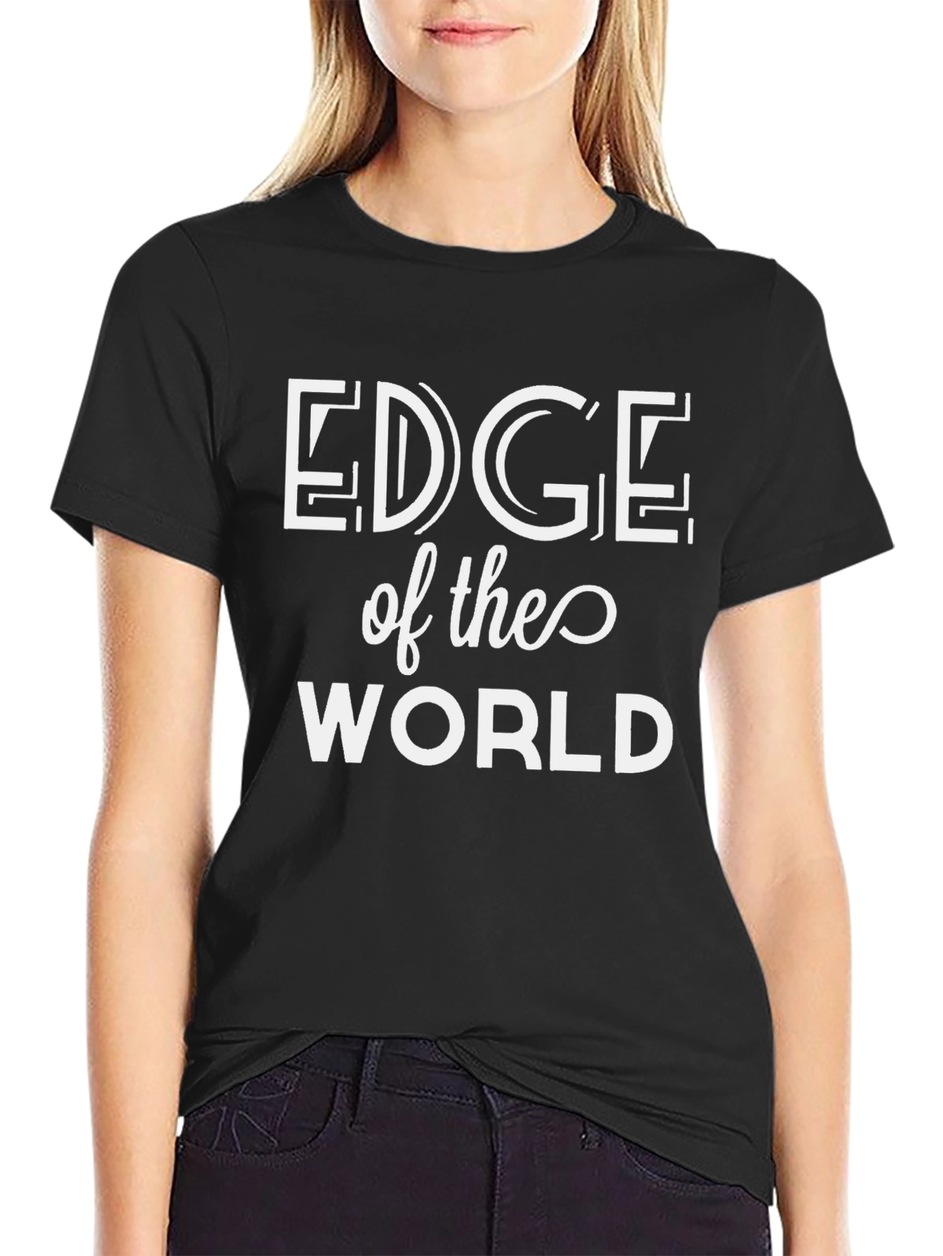 Edge of the World Black T-Shirt