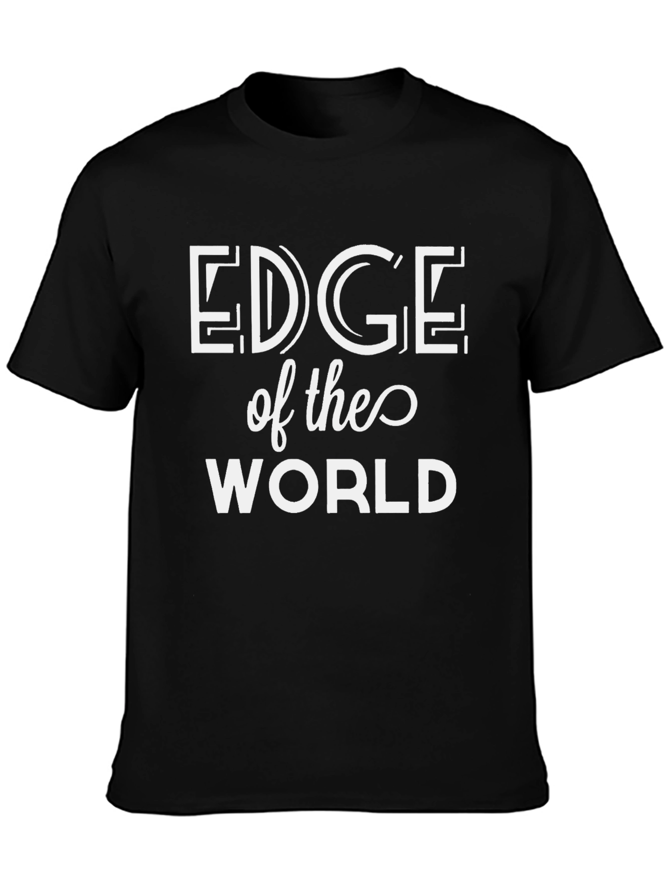 Edge of the World Black T-Shirt