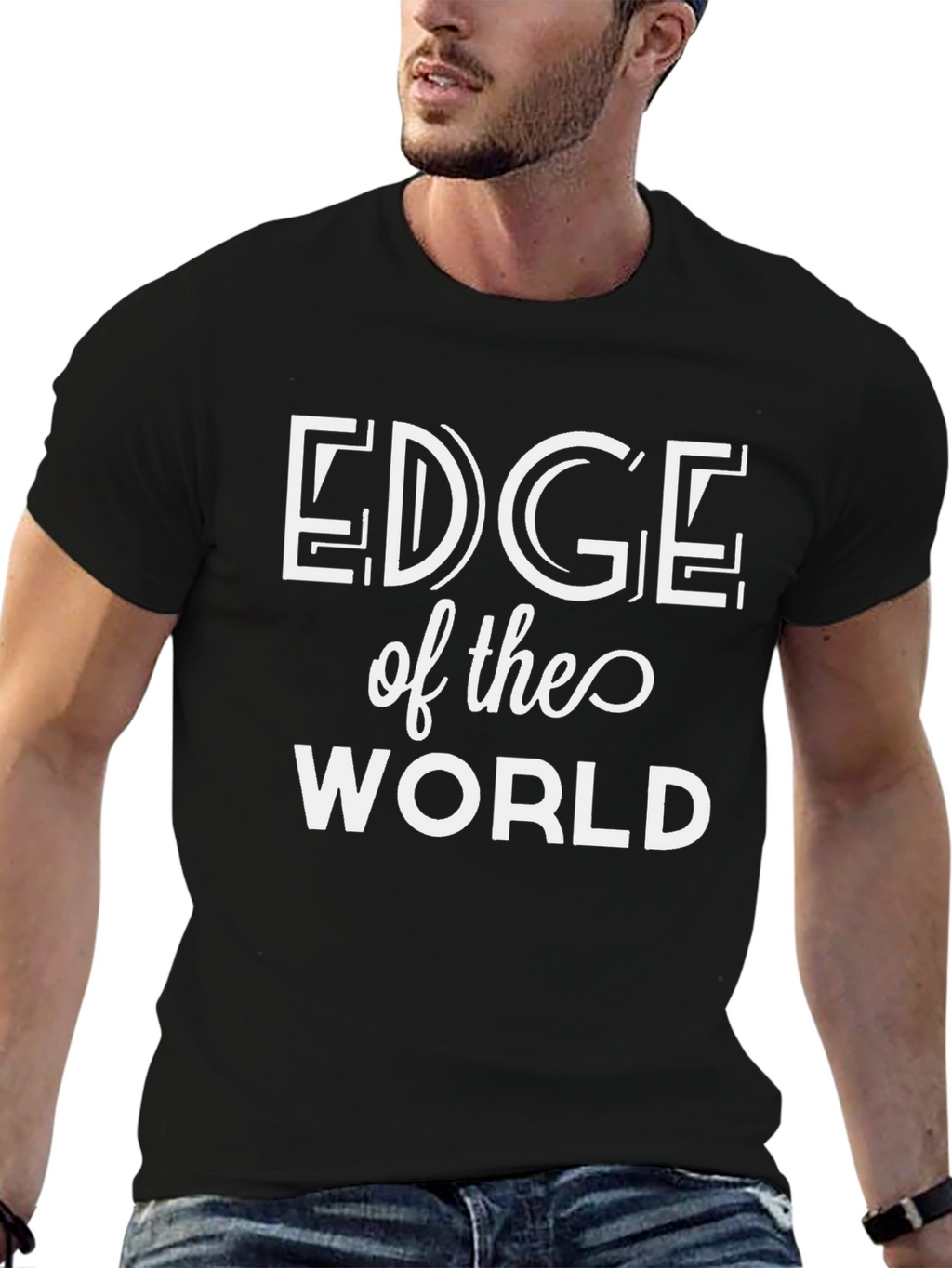 Edge of the World Black T-Shirt