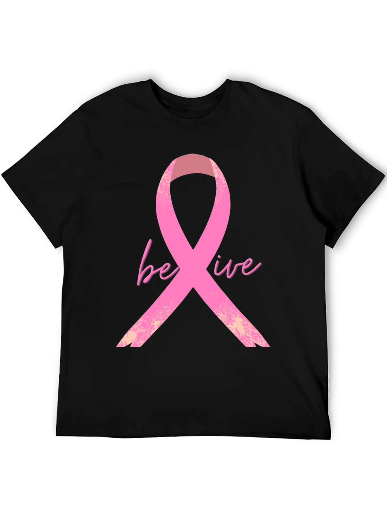 Believe Ribbon Tee - Breast Cancer Awareness Shirt
