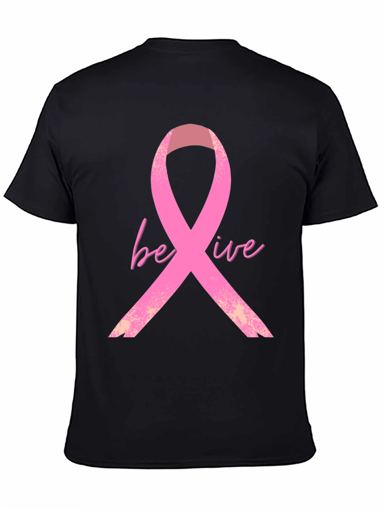 Believe Ribbon Tee - Breast Cancer Awareness Shirt