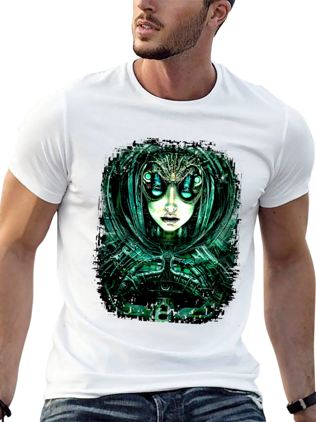 Cyberpunk Alien Graphic Tee