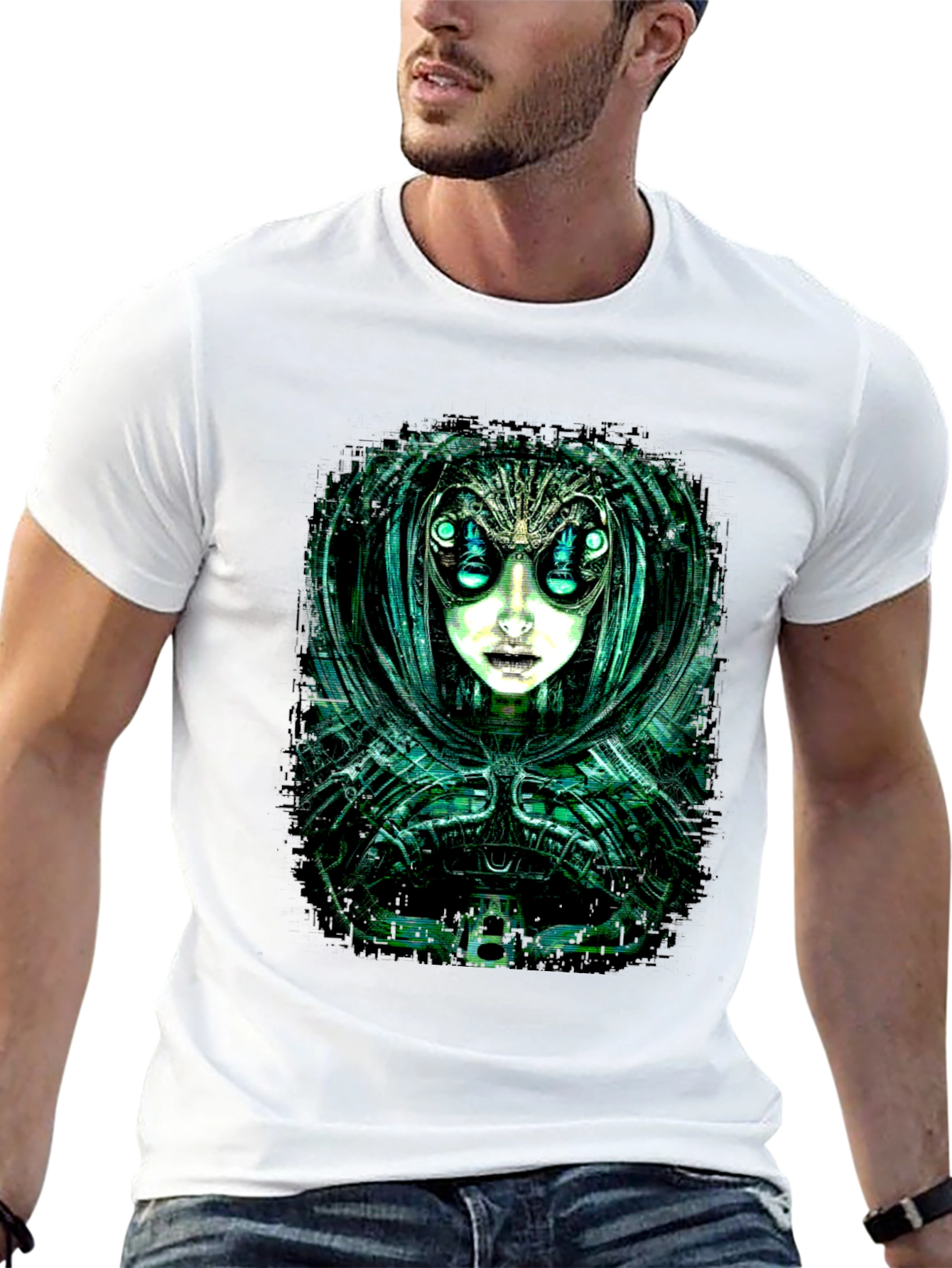 Cyberpunk Alien Graphic Tee
