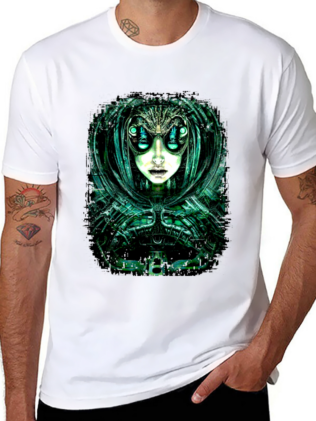 Cyberpunk Alien Graphic Tee