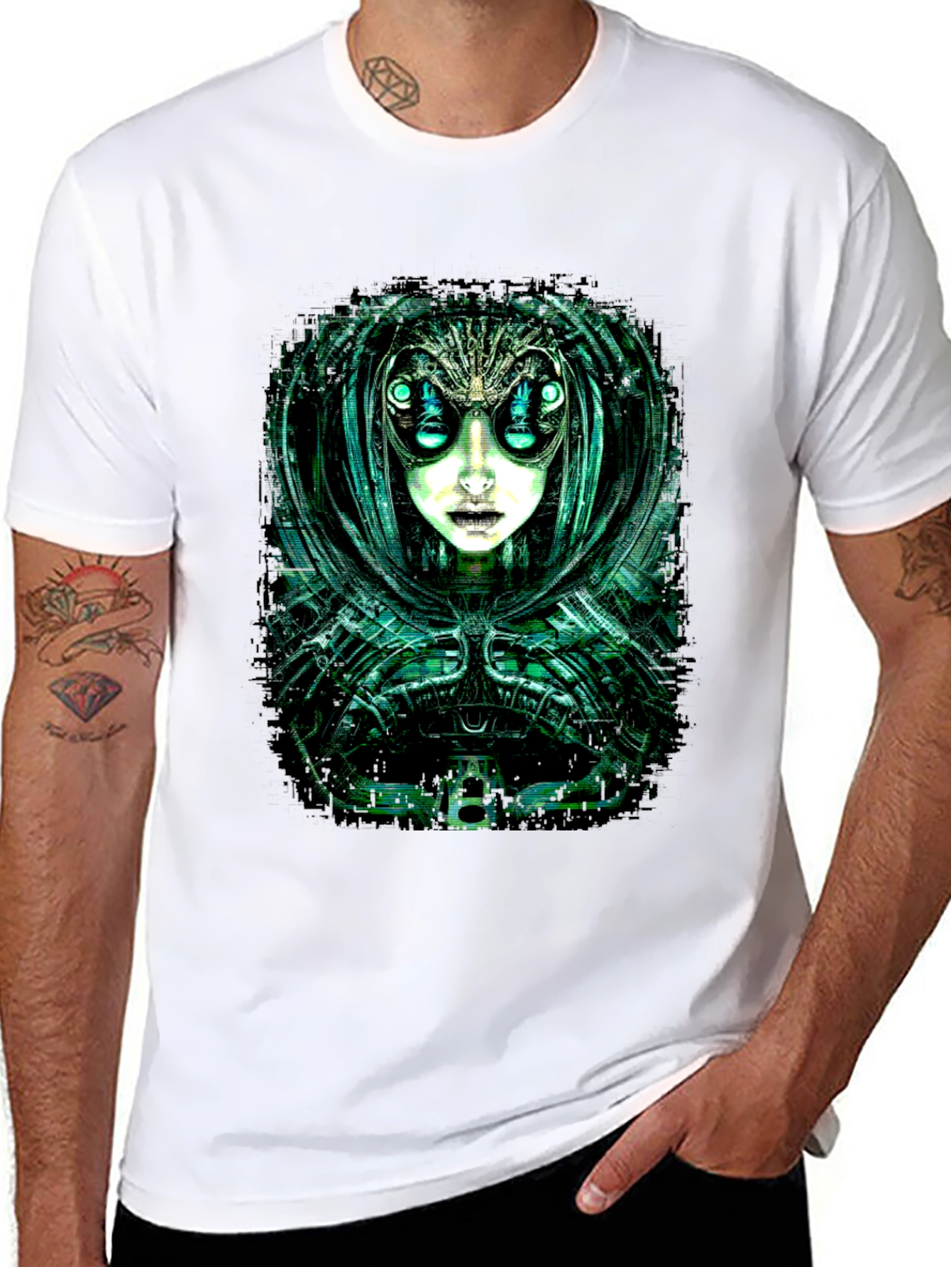 Cyberpunk Alien Graphic Tee