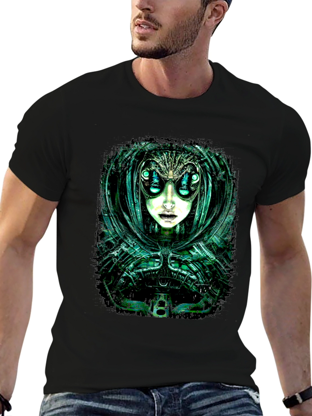 Cyberpunk Alien Graphic Tee