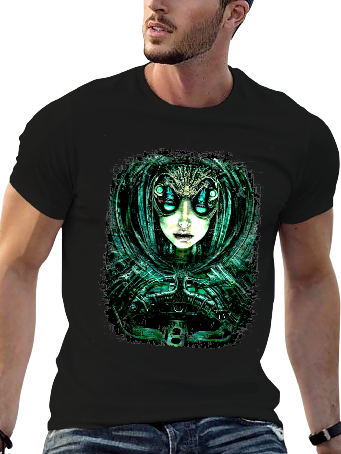 Cyberpunk Alien Graphic Tee
