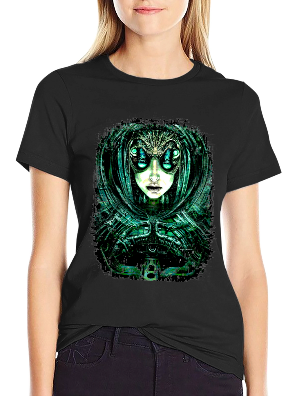 Cyberpunk Alien Graphic Tee