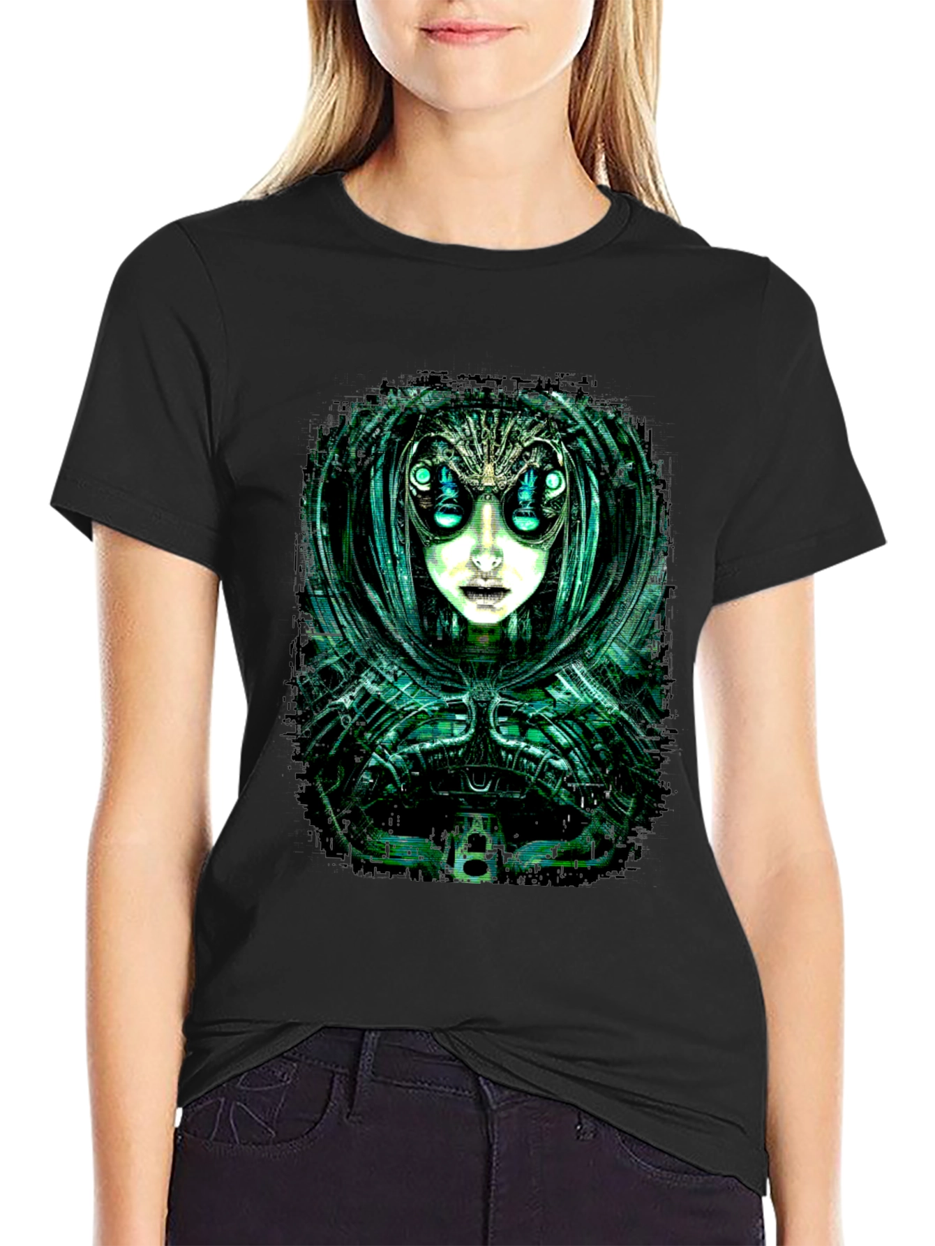 Cyberpunk Alien Graphic Tee
