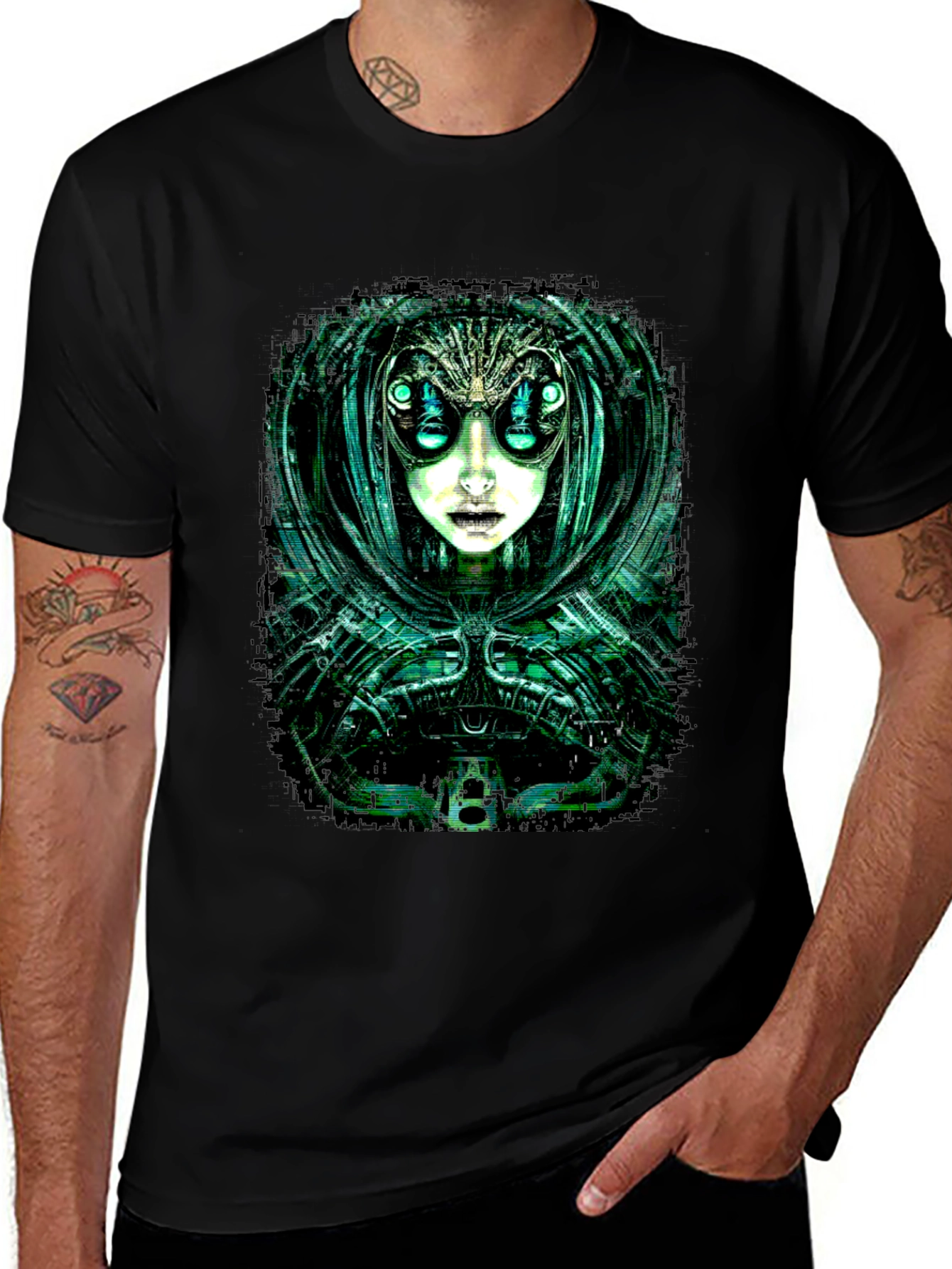 Cyberpunk Alien Graphic Tee