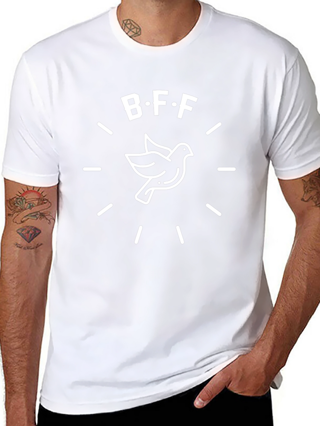 BFF Dove Graphic T-Shirt - Black