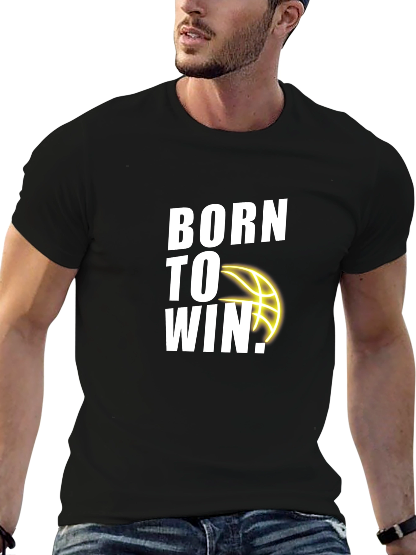 Born to Win Basketball Graphic T-Shirt