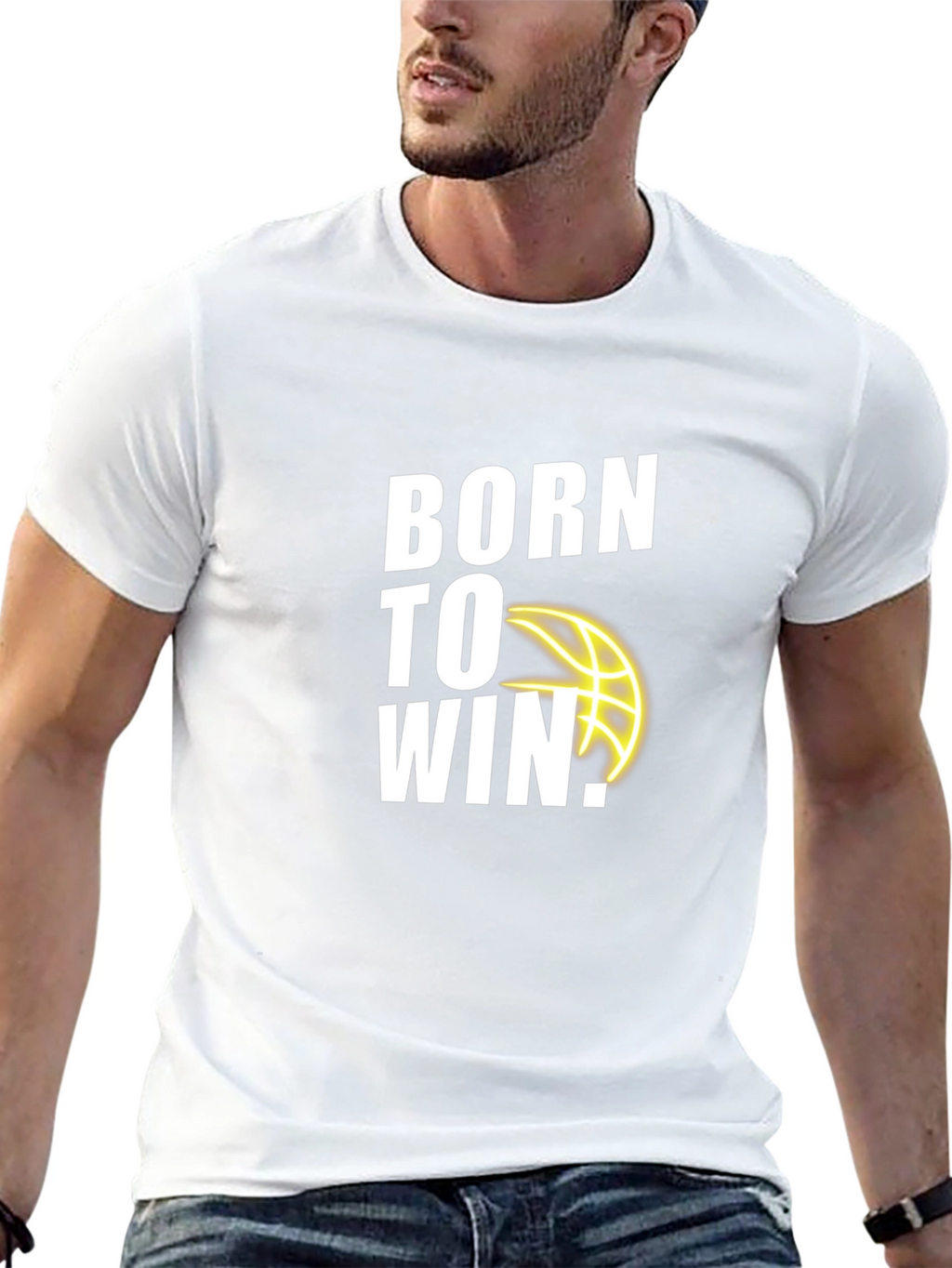Born to Win Basketball Graphic T-Shirt