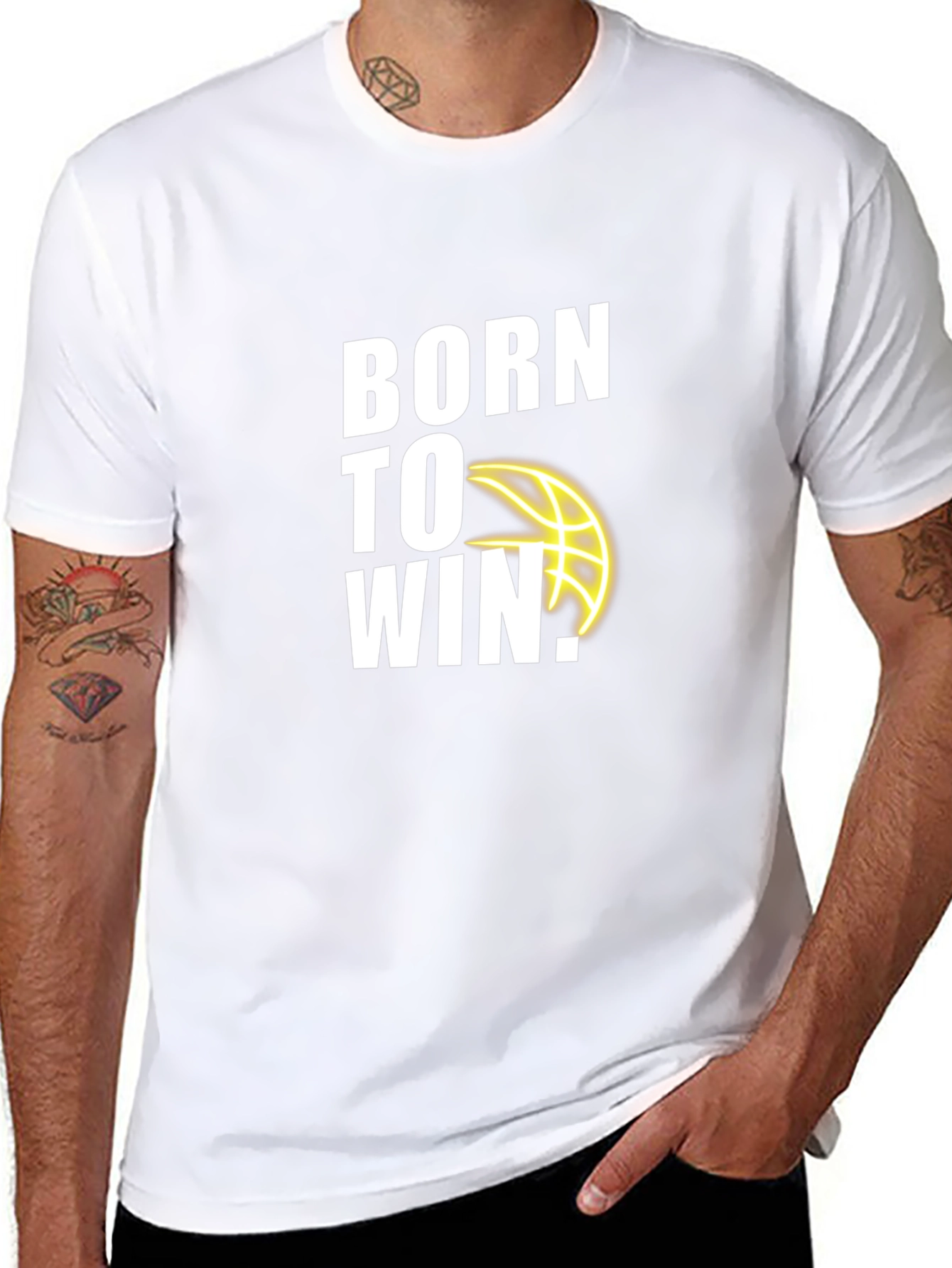 Born to Win Basketball Graphic T-Shirt
