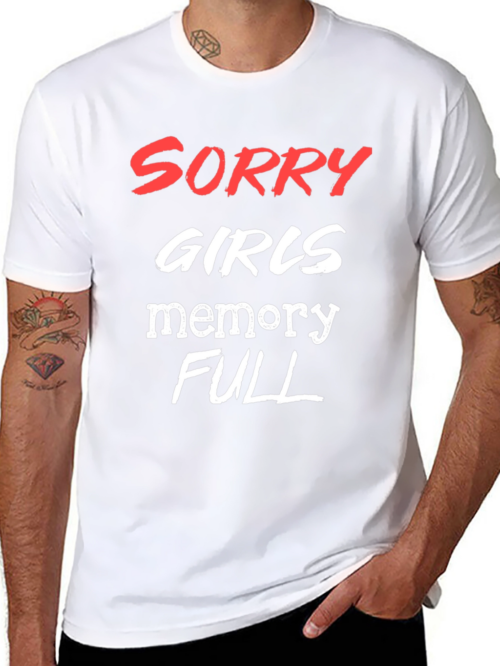 Funny Mens Memory Full Graphic Tee