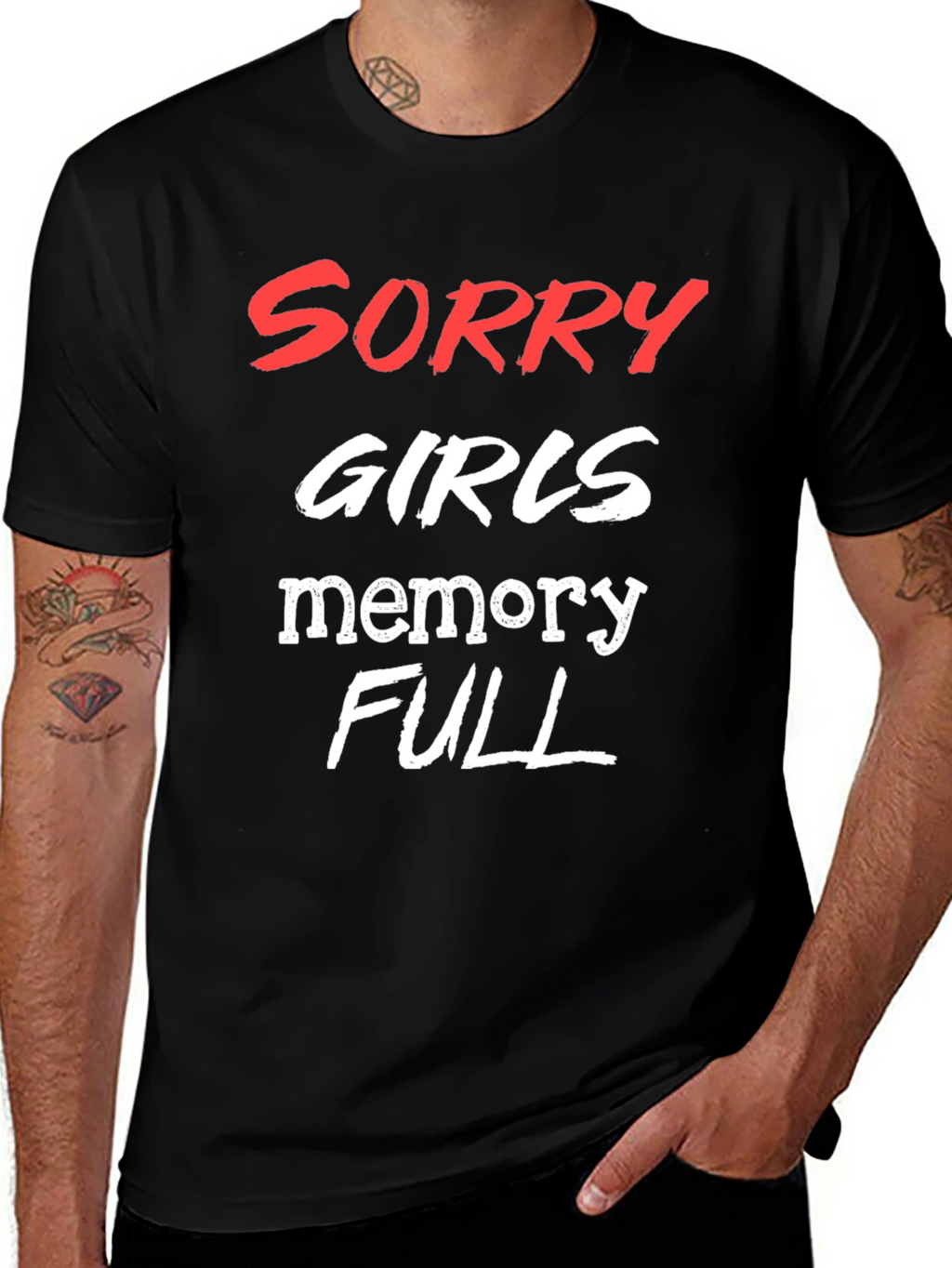 Funny Mens Memory Full Graphic Tee