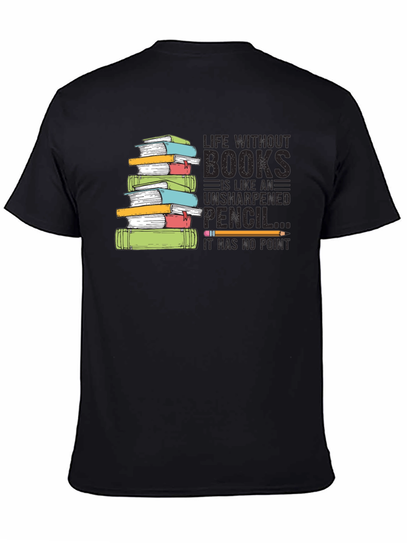 Book Lover Graphic T-Shirt - Life Without Books